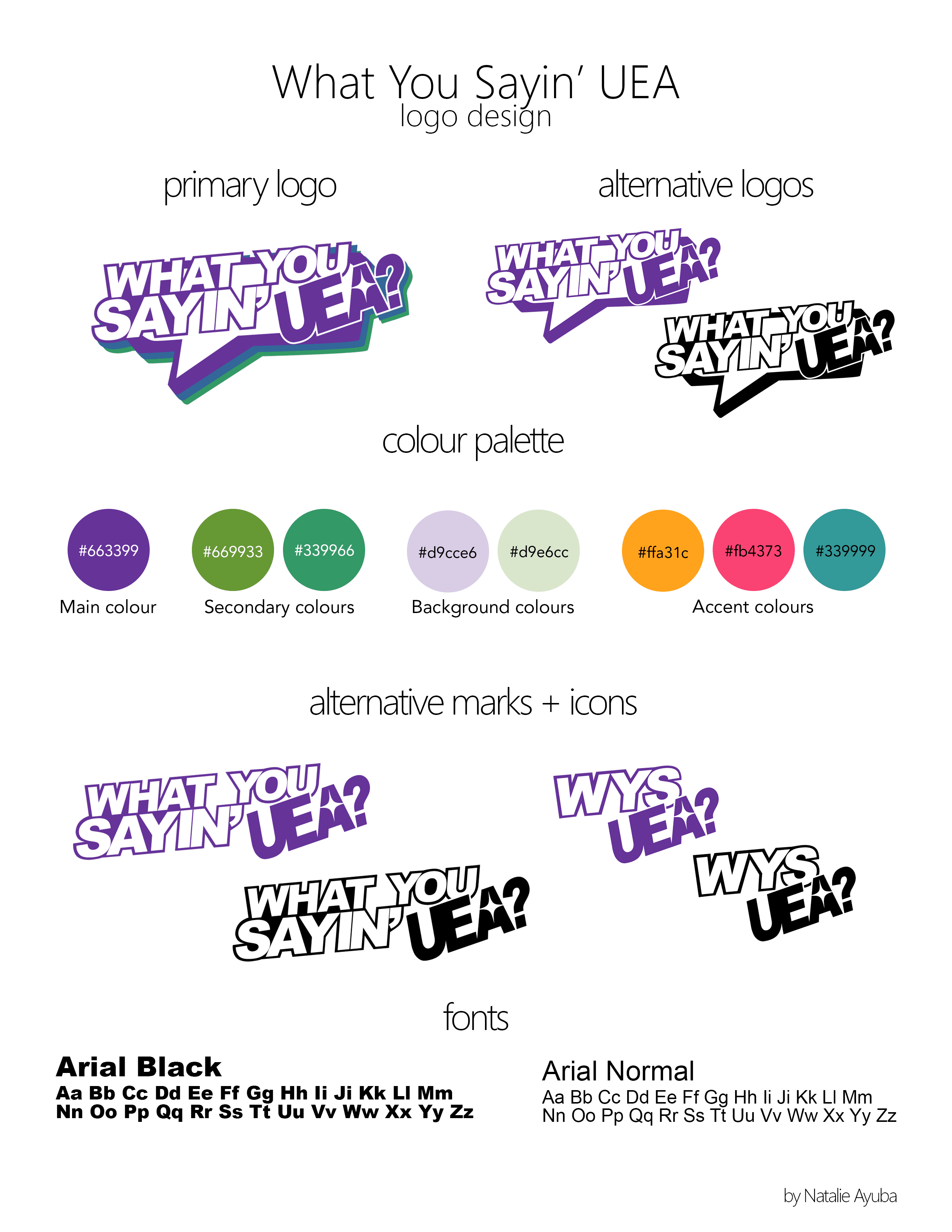 Logo design sheet